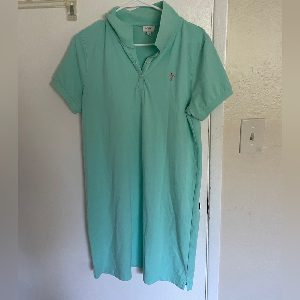 J. Crew Mint Green Polo Dress
